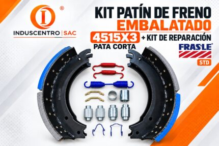 Kit Patín de Freno 4515X3 Pata Corta FRAS-LE STD + Kit de Reparación