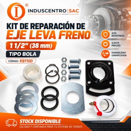 Kit de Reparación de Eje Leva de Freno 1 1/2” (38 mm) Tipo Bola – KB110D